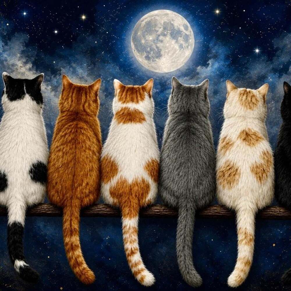 11 X 14 Framed Cats Under The 4181